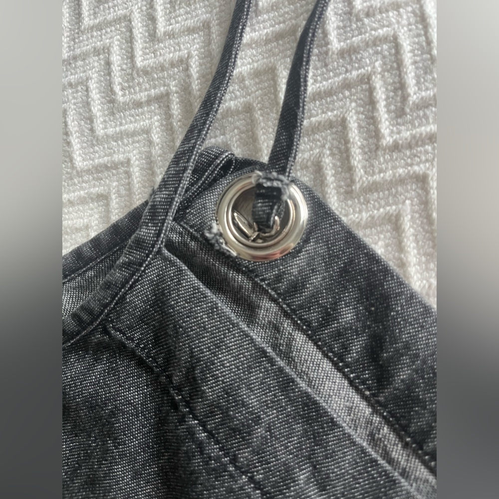 Quacker Factory Denim Overall Dress - Picture 12 of 13